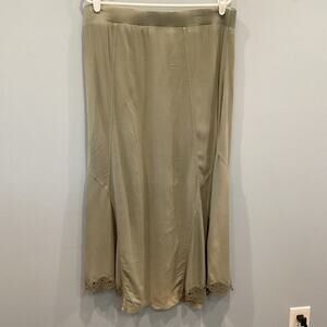 XCVI Womens Maxi Skirt Sz XL Jade Green NEW Lagenlook Coastal Gypsy Fairy Grunge